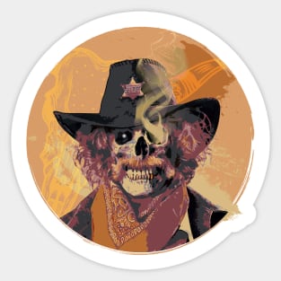 Undead Sheriff Sticker